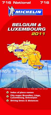 Belgium & Luxembourg National Map 2011 2011 - Michelin National Maps No. 716 (Sheet map, folded)