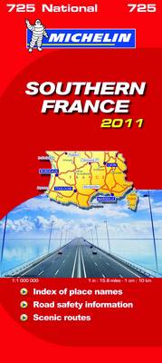 Southern France National Map 2011 2011 - Michelin National Maps No. 725 (Sheet map, folded)