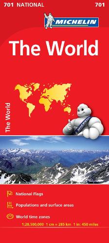 The World - Michelin National Map 701: Map - Michelin National Maps (Sheet map)