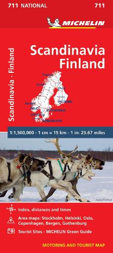 Scandinavia & Finland - Michelin National Map 711: Map - Michelin National Maps (Sheet map)