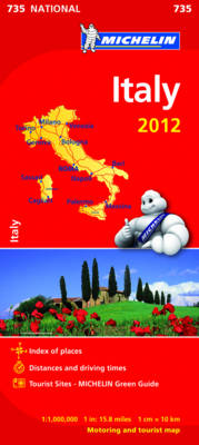 Italy 2012 - Michelin National Maps 735 (Sheet map, folded)