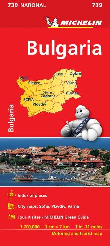 Bulgaria - Michelin National Map 739: Map - Michelin National Maps (Sheet map)