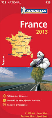France 2013 - Michelin National Maps 723 (Sheet map, folded)