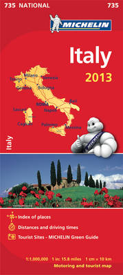 Italy 2013 - Michelin National Maps 735 (Sheet map, folded)