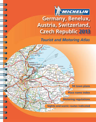 Germany, Benelux, Austria, Switzerland, Czech Republic 2013 - Michelin Tourist and Motoring Atlases (Spiral bound)