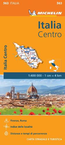 Italy Centre - Michelin Regional Map 563: Map - Michelin Regional Maps (Sheet map)