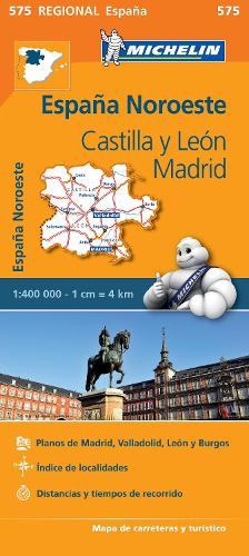 Castilla y Leon, Madrid - Michelin Regional Map 575: Map - Michelin Regional Maps (Sheet map)