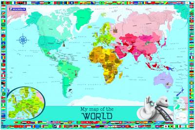 My Map of the World - Michelin Children Wall Map (Sheet map, rolled)