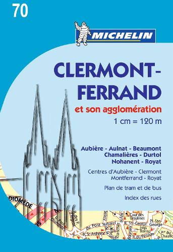 Clermont Ferrand - Michelin City Plan 70: City Plans - Michelin City Plans (Sheet map)