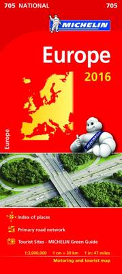 Michelin Maps: Michelin Map 705 Europe (Sheet map)