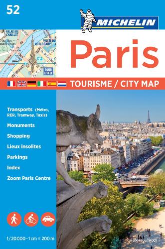 Paris - Michelin City Plan 52: City Plans - Michelin City Plans (Sheet map)
