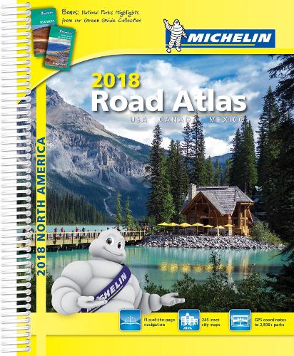 USA Canada Mexico Atlas 2018 (Spiral bound)