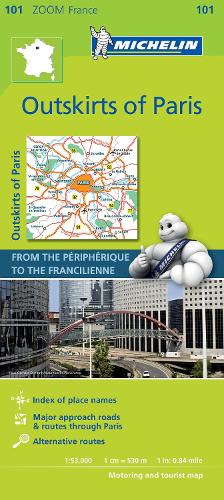 Outskirts of Paris - Zoom Map 101: Map - Michelin Zoom Maps (Sheet map)