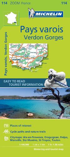 Pays Varois, Verdon Gorges - Zoom Map 114: Map - Michelin Zoom Maps (Sheet map)