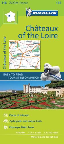 Chateaux of the Loire - Zoom Map 116: Map - Michelin Zoom Maps (Sheet map)