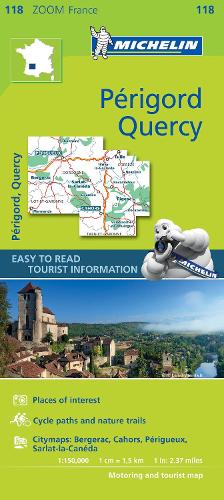 Quercy Perigord - Zoom Map 118: Map - Michelin Zoom Maps (Sheet map)