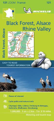 Black Forest, Alsace, Rhine Valley - Zoom Map 131: Map - Michelin Zoom Maps (Sheet map)