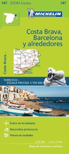 Barcelona y Alrededores Costa Brava - Zoom Map 147: Map - Michelin Zoom Maps (Sheet map)
