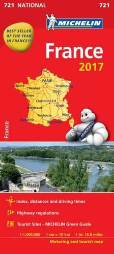 France 2017 National Map 721 - Michelin National Maps (Sheet map, folded)