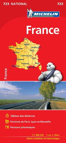 France (booklet format) - Michelin National Map 723: Map - Michelin National Maps (Sheet map)