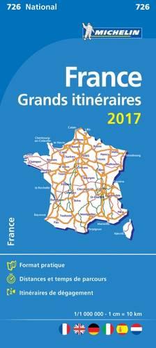 France Route Planning 2017 National Map 726 - Michelin National Maps (Sheet map, folded)