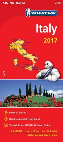 Italy 2017 National Map 735 - Michelin National Maps (Sheet map, folded)