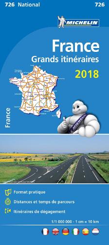 France Route Planning 2018 National Map 726 2018 - Michelin National Maps (Sheet map, folded)