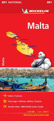 Malta - Michelin National Map 801 2018 - michelin national maps (Sheet map, folded)
