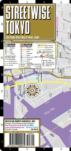 Streetwise Tokyo Map - Laminated City Center Street Map of Tokyo, Japan: City Plans - Michelin City Plans (Sheet map)