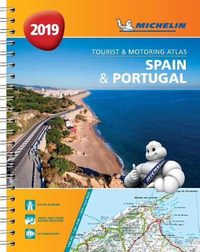 Spain & Portugal 2019 - Tourist and Motoring Atlas (A4-Spirale): Tourist & Motoring Atlas A4 spiral - Michelin Road Atlases (Spiral bound)