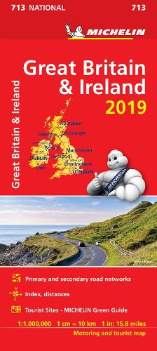 Great Britain & Ireland 2019 - Michelin National Map 713: Map - Michelin National Maps (Sheet map)