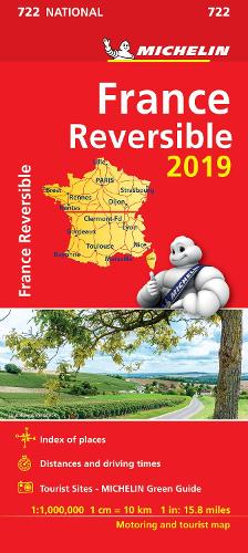 France - reversible 2019 - Michelin National Map 722: Map - Michelin National Maps (Sheet map)