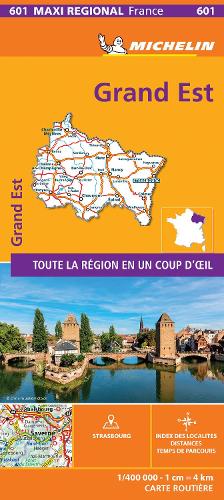 GRAND-EST, France - Michelin Regional Map 601: Map - Michelin Regional Maps (Paperback)
