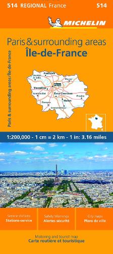 Ile De France Michelin Regional Map 514 By Michelin Waterstones 6870