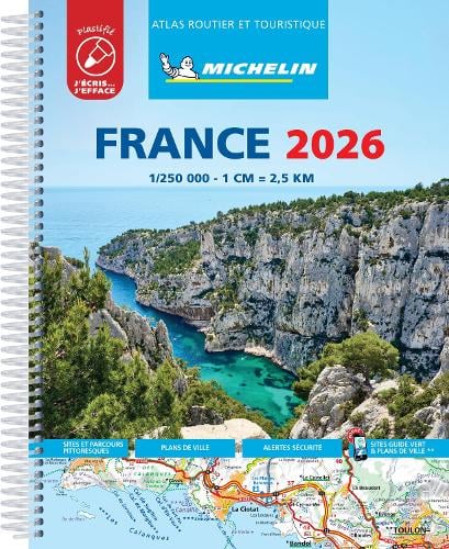France 2026 - Tourist & Motoring Atlas Laminated Spiral by