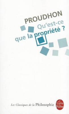 Qu'est-ce que la propriete (Paperback)