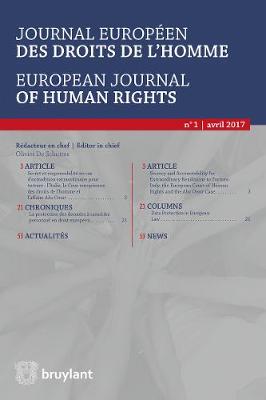 Journal europeen des droits de l'homme / European Journal of Human Rights 2017/1 - Journal europeen des droits de l'homme / European Journal of Human Rights 1 (Paperback)