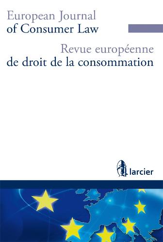 Revue Europeenne de Droit de la Consommation / European Journal of Consumer Law (R.E.D.C.) 2016 - Revue Europeenne de Droit de la Consommation (R.E.D.C.) 1 (Paperback)