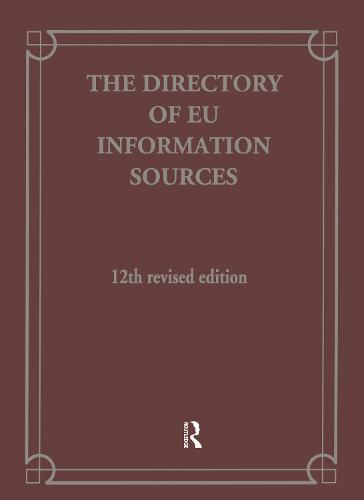 Directory Of Eu Information So (Hardback)