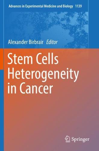 Stem Cells Heterogeneity in Cancer - Advances in Experimental Medicine and Biology 1139 (Paperback)