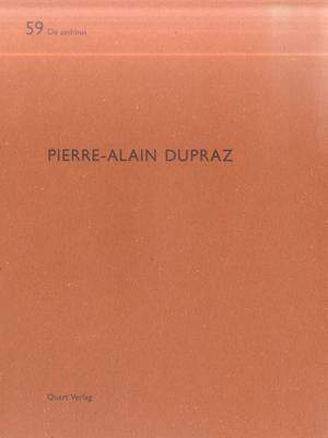 Pierre-Alain Dupraz: De aedibus 59 (Paperback)