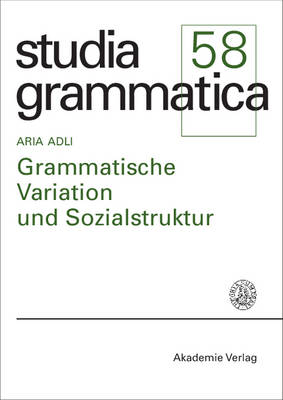 Grammatische Variation und Sozialstruktur - Studia Grammatica 58 (Hardback)