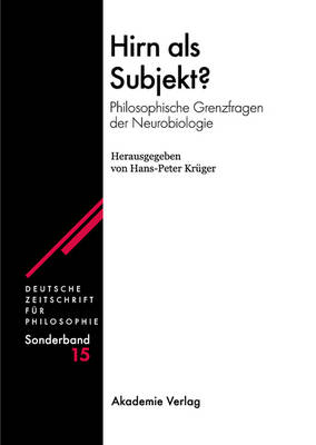 Hirn als Subjekt? (Hardback)