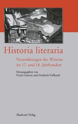 Historia Literaria (Hardback)