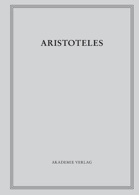 Analytica Priora. Buch I (Hardback)