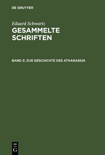 Zur Geschichte Des Athanasius (Hardback)