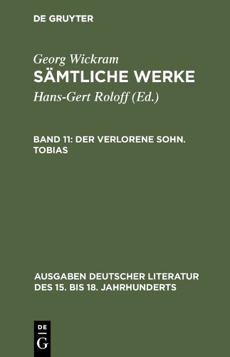 S mtliche Werke, Band 11, Der Verlorene Sohn. Tobias - Der Verlorene Sohn 11 (Hardback)