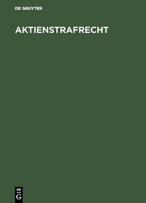 Aktienstrafrecht (Hardback)