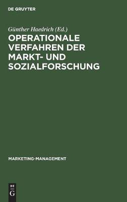 Operationale Verfahren der Markt- und Sozialforschung - Marketing-Management 5 (Hardback)