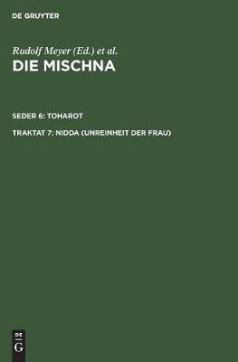 Nidda (Unreinheit der Frau) (Hardback)
